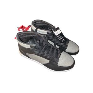FUBU Heritage Black and Gray High-Top Sneakers